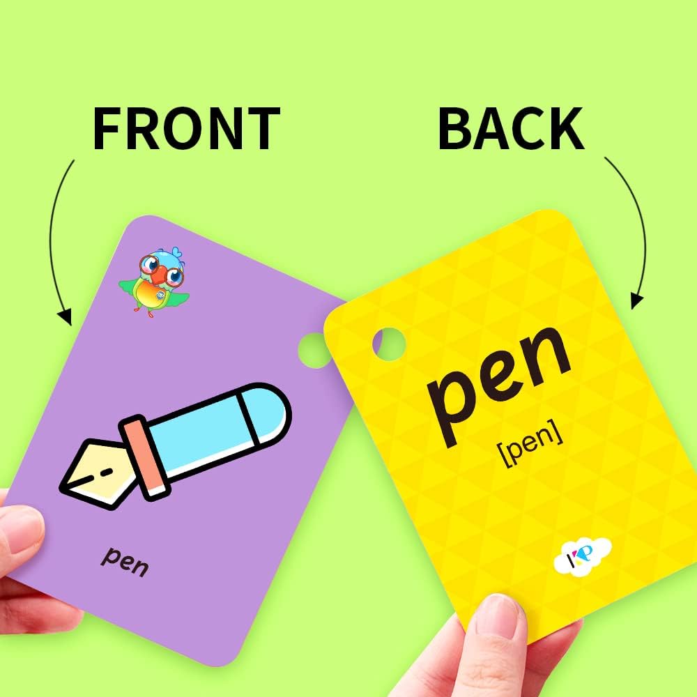 Toddler Number Flash Cards,No.123 Sight Words with Pictures Preschool Kids Flash Cards 28 Pcs with Ring(Number)