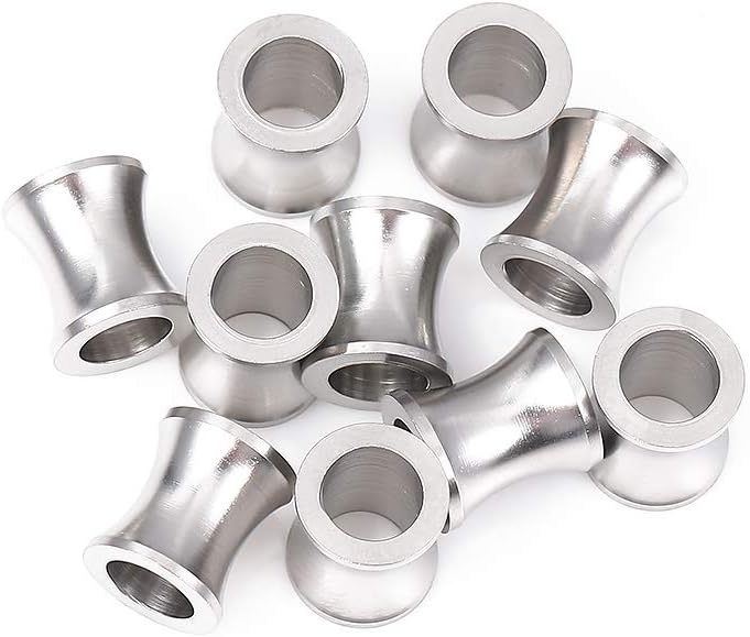 BEADIA Stainless Steel Spacer Beads 3x2.5mm Round Loose Charm Caps Beads for DIY Jewelry Making 100pcs with 1mm Hole