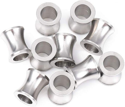 BEADIA Stainless Steel Spacer Beads 3x2.5mm Round Loose Charm Caps Beads for DIY Jewelry Making 100pcs with 1mm Hole