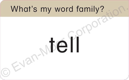 Word Families - Flashcards (Learning Line)