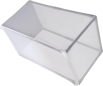 Butterfly Habitat Breeding Mesh Cage with Sturdy PVC Frame Ventilated Net Anti Predator Protection Portable Handle for Rearing Observation Greenhouse Accessory