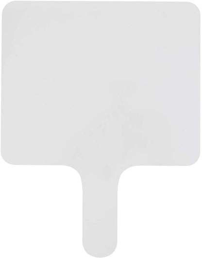 Dry Erase Answer Paddle - White Board, Double Sided Paddles (25 Pack, 7.83 X 6.46 Inches)