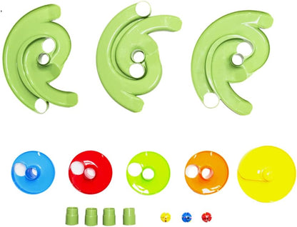 WEofferwhatYOUwant Ball Drop Spacers – 9-Piece Expansion Set for Marble Run Towers, Ramps & Tracks – STEM Building Toy Accessories for Toddlers, Kids, Preschool Learning & Montessori Play
