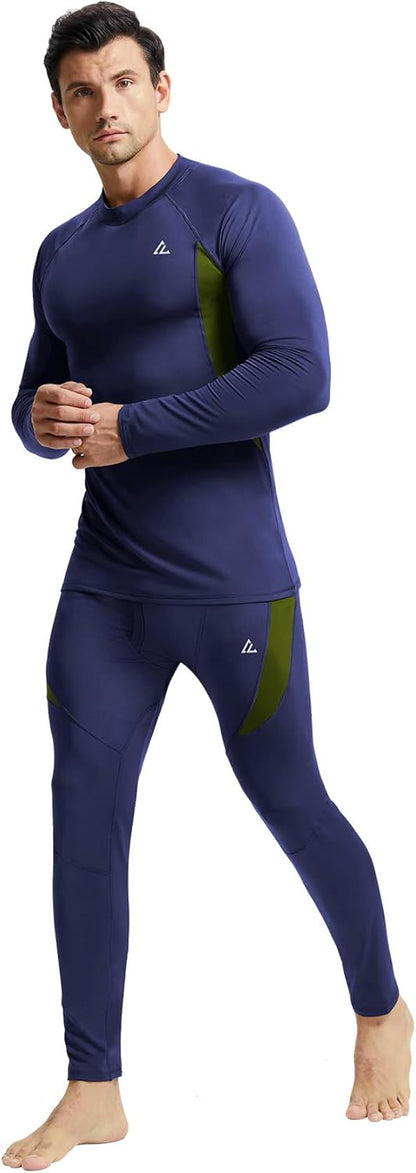 CL convallaria Thermal Underwear Long Johns Set Mens Winter Gift Hunting Gear Sport Base Layer Bottom Top - Colors B