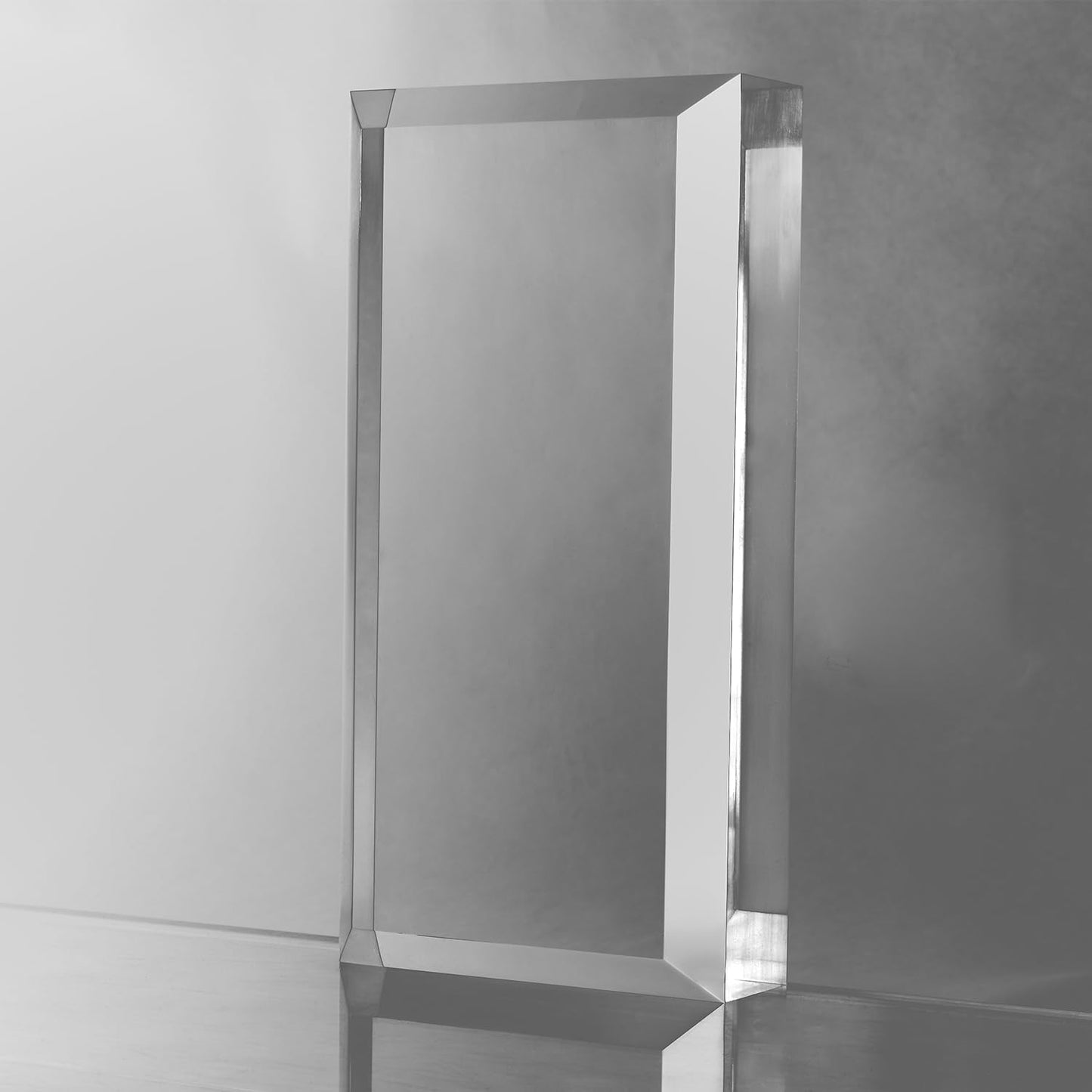 CiaoHER 2in Thickness Beveled Solid Acrylic Display Block Clear Polished Pedestal Stand Riser Solid Base (10x10)