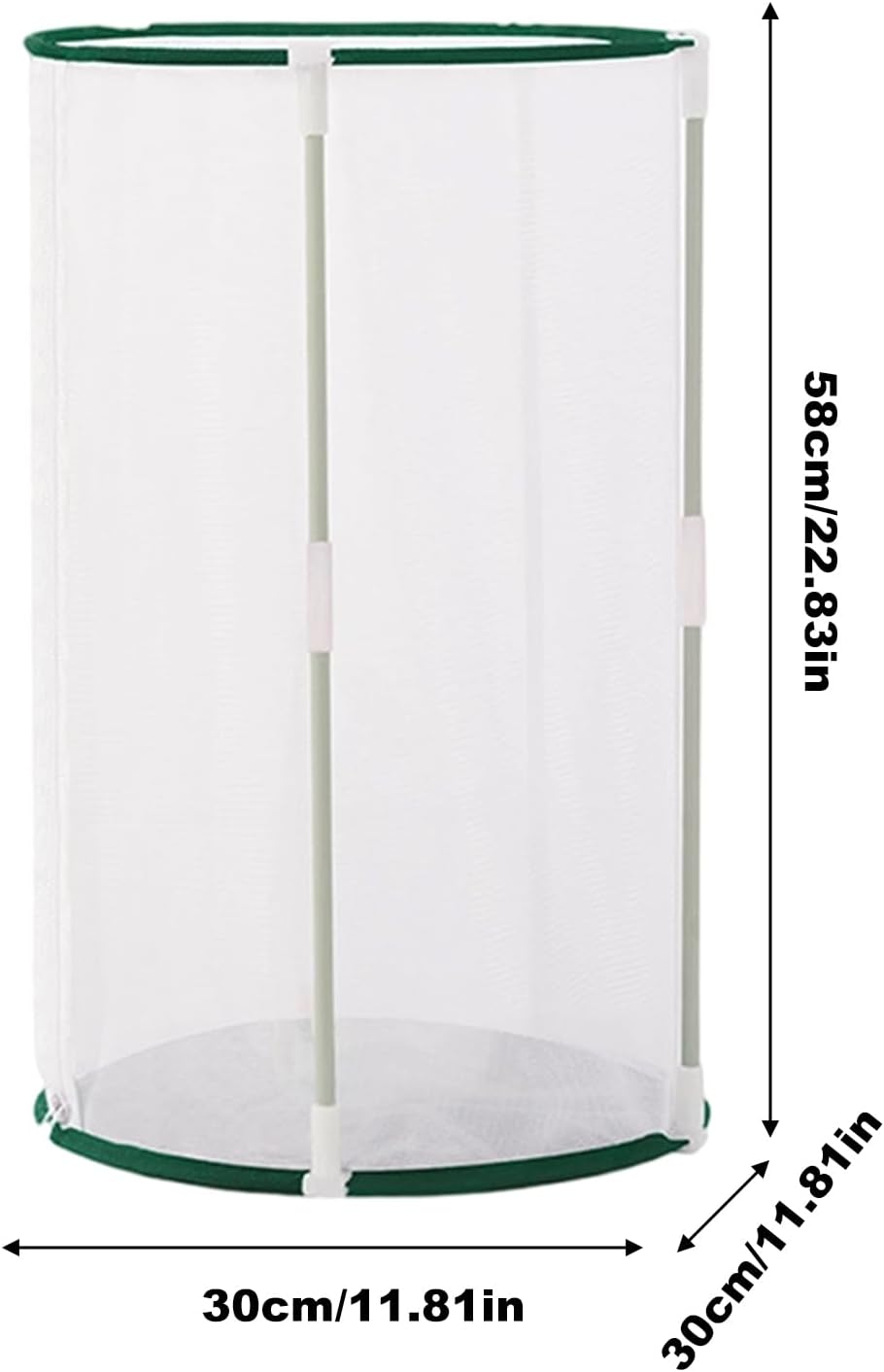Butterfly Enclosure - Zipper Mesh Cage Terrarium, Foldable Caterpillar Butterfly Growing House, Breathable Habitat | Heavy Duty Outdoor Cages for Garden Yard Patio Balcony Lawn | Safe Portable Nature
