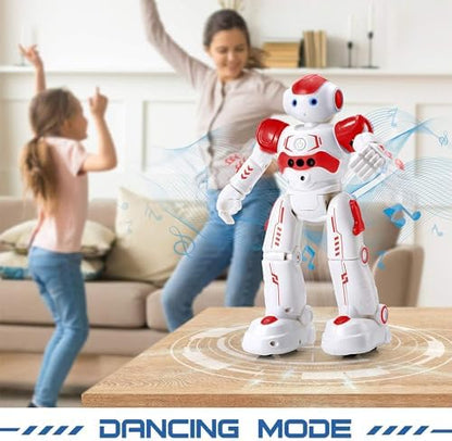 KingsDragon RC Robot Toys for Kids, Gesture & Sensing Programmable Remote Control Smart Robot for Age 3 4 5 6 7 8 Year Old Boys Girls Birthday Gift Present