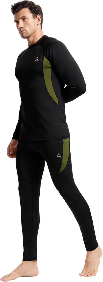 CL convallaria Thermal Underwear Long Johns Set Mens Winter Gift Hunting Gear Sport Base Layer Bottom Top - Colors B