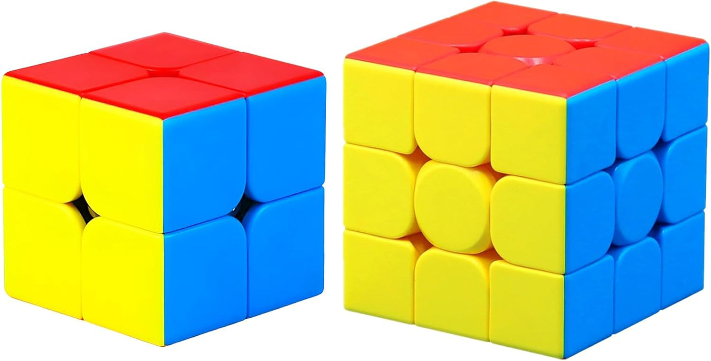 CFMOUR Speed Cube 3x3x3 - Moyu Meilong 3C, Stickerless Magic Cube 3x3, Fast Smooth Turning Vivid Colour 3D Puzzle Brain Toy Travel Games, Turns Quicker Than Original