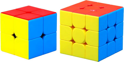 CFMOUR Speed Cube 3x3x3 - Moyu Meilong 3C, Stickerless Magic Cube 3x3, Fast Smooth Turning Vivid Colour 3D Puzzle Brain Toy Travel Games, Turns Quicker Than Original