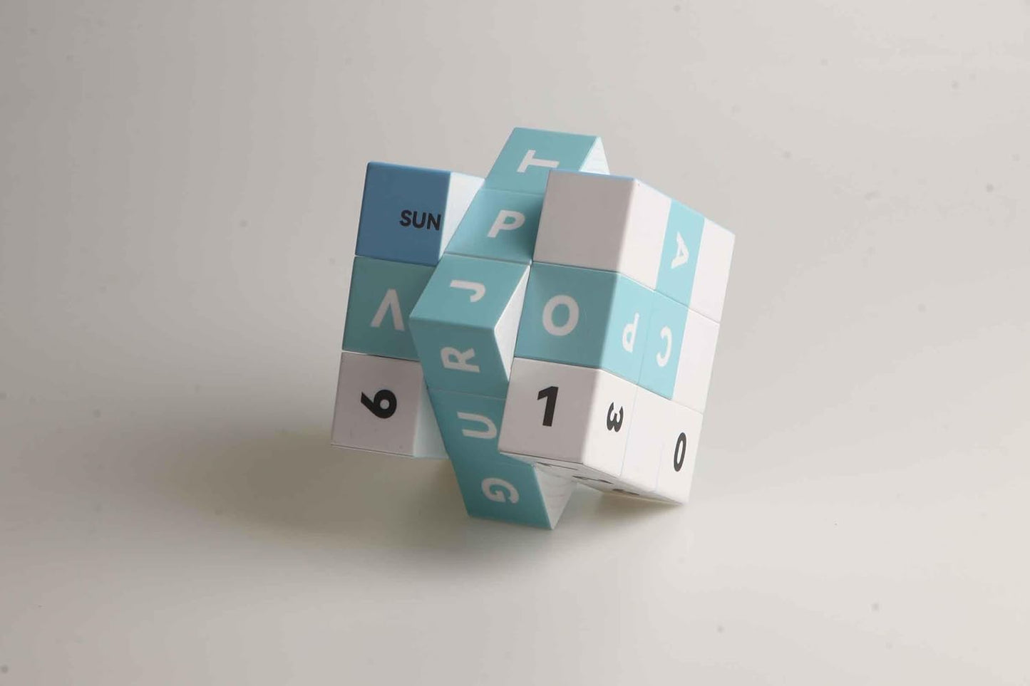 Calendar 3x3 Speed Cube, UV Printing Cube Magic Cube Educational Puzzles Toys for Kids,Beginners and Adults (Stickerless)