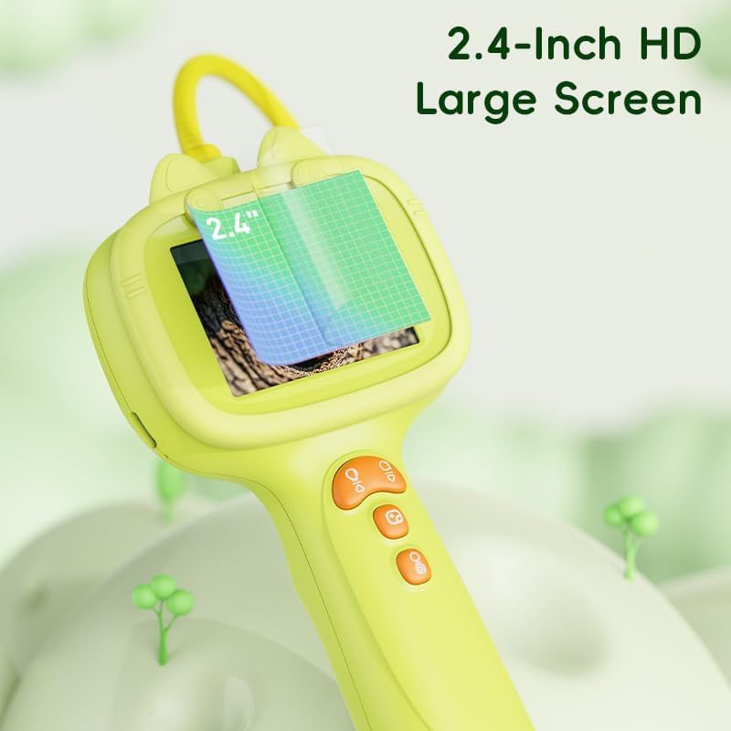 Daxiongmao Borescope Camera with Light for Kids | STEM Science Educational Toy for 3 4 5 6 7 8 Years Old Boys & Girls | Birthday Gift for Outdoor Adventures & Nature Discovery（Blue）