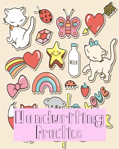 Handwriting Practice: Blank Hand Writing For Kids Homwork