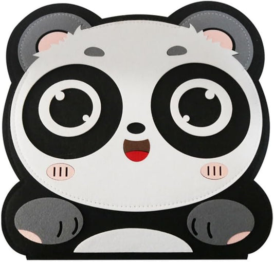 Montessori Panda Busy Board, Felt Dressing Activity Board, Toddler Fine Motor Skill Toy