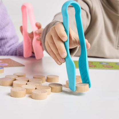 Miniland Board Game for Kids +5, Develops Fine Motor Skills, Come with Wooden Bugs, Tweezers and Game Boards, Children Memory and Pincer Grasp | Catch The Bug