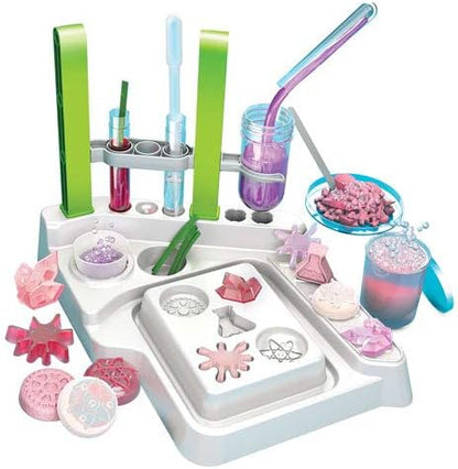 Thames & Kosmos Ooze Labs Colorful Crystal Lab STEM Experiment Kit & Lab Setup | Awesome Geometric Crystals, Dazzling Displays, with 11 Shiny, Sparkly, Safe Experiments | Stickers to Decorate Your Lab