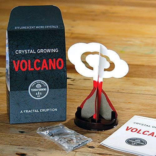 COPERNICUS TOYS Crystal Growing Volcano Official Terraformer kit | Grows in Hours | Facts and Instructions Included | A Fractal Eruption