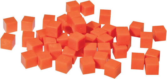 EAI Education Base Ten Units: Orange Plastic - Set of 100