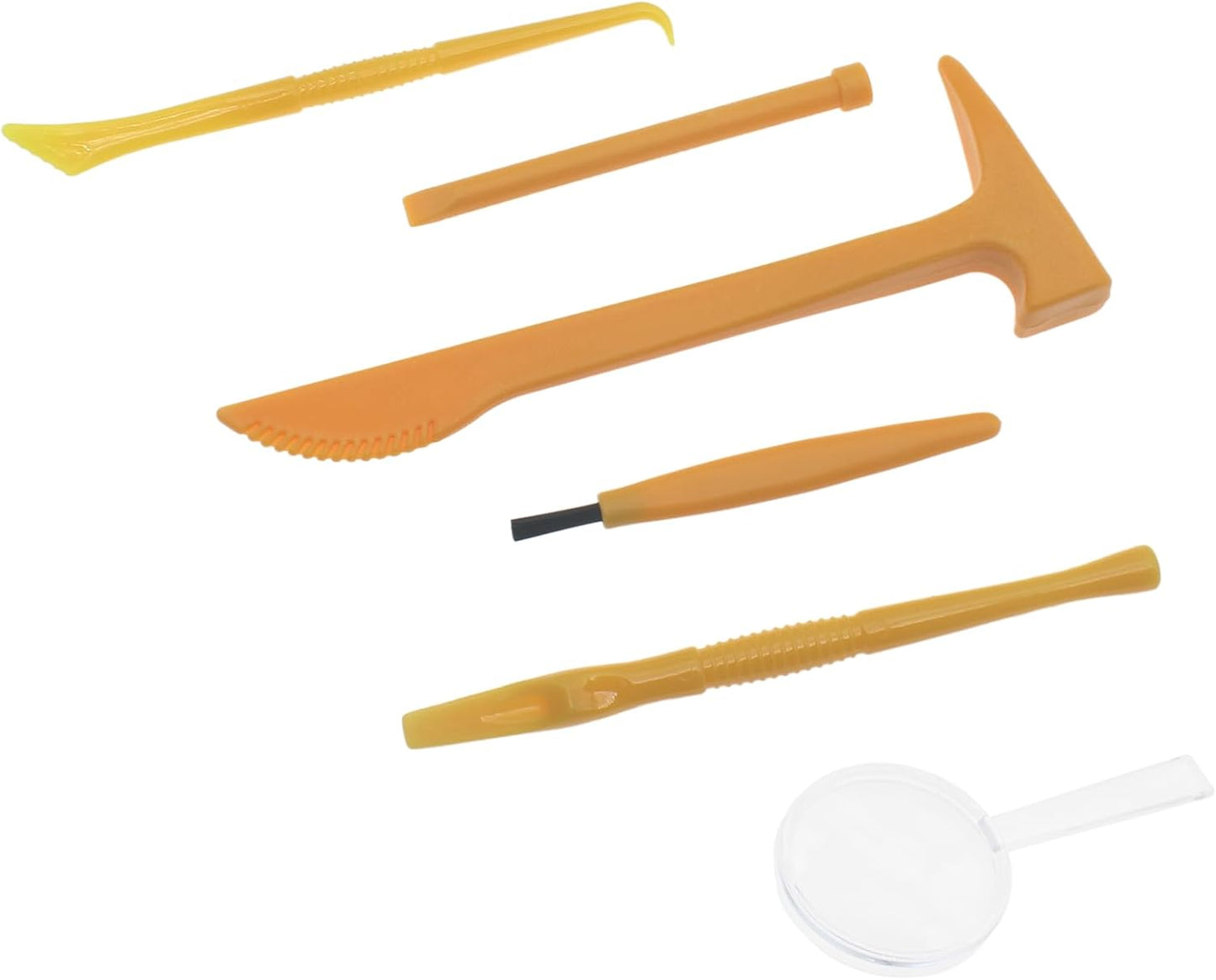 1 Set Dig Tool Set Plastic Dino Fossils Dig Kit Archaeological Excavation Tools for Archaeological Games or Excavation Experiment Courses