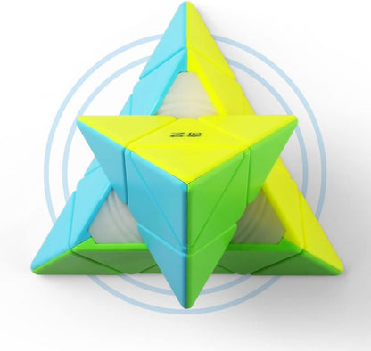 TANCH QIYI Speed Cube 2X2X2 No Stickers Magic Cube Puzzle Toy for Kids & Adults (Colorful)…