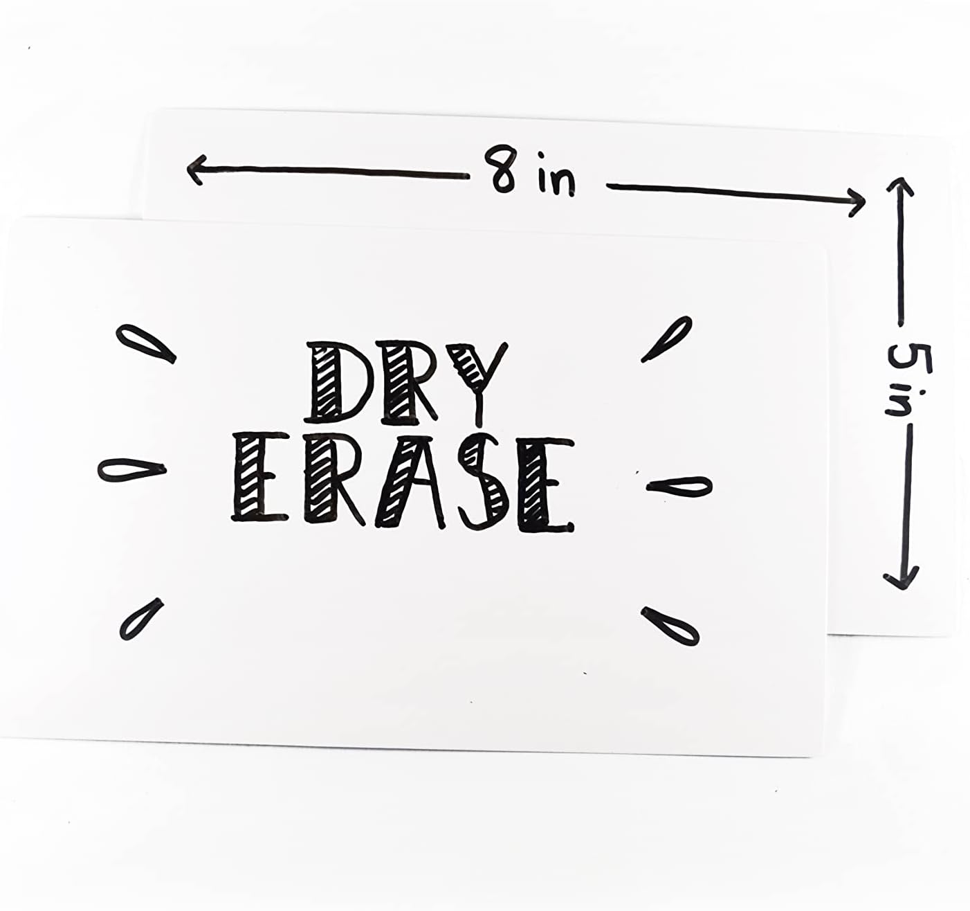 Dry Erase Index Cards – 45pcs Laminated 3x5" Cards Blank w/Box – Reusable Dry Erase Note Cards for School, Work, Housework, To Do Lists – Practical Index Card Sheets – 3 x 5-inch