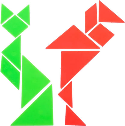 Small Plastic Tangrams, Set of 12