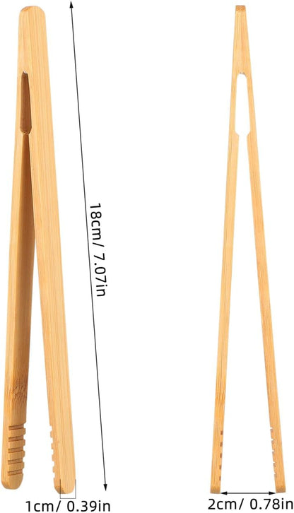 NUOBESTY 3PCS Wooden Tweezer Tongs Kids Tweezers for Fine Motor Peg Board Beads Game Clips Counting Matching Game Beads for Montessori Sorting Toys