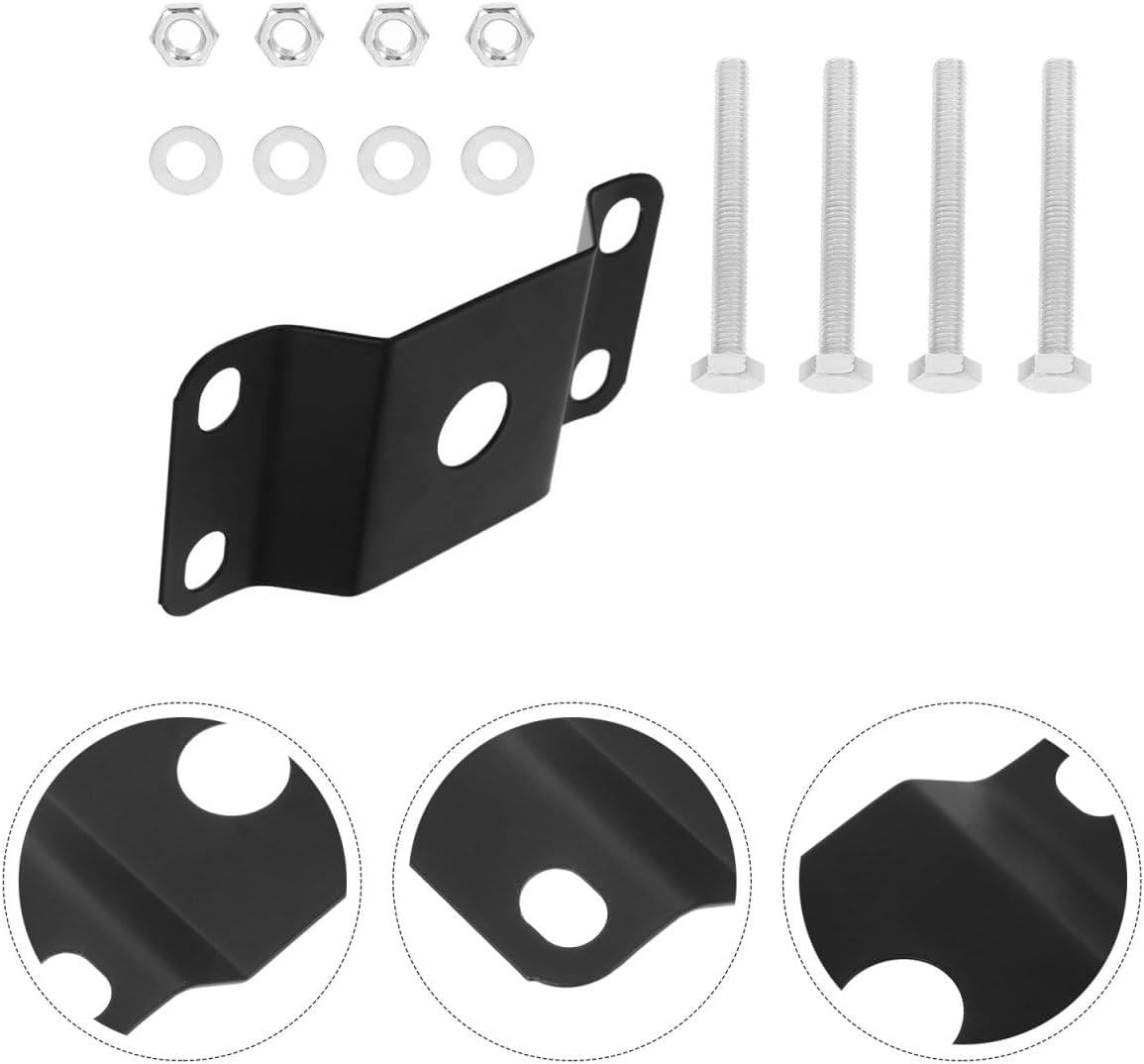 Toyvian Solar Light Mounting Bracket for Outdoor Use Adjustable Pole Mounting Kit Compatible Street Light Fixtures Solar Panel Pole Accessories