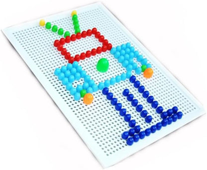 IMIKEYA 296pcs Mushroom Nail Set - Educational Pegboard Puzzle for Creative ' Play