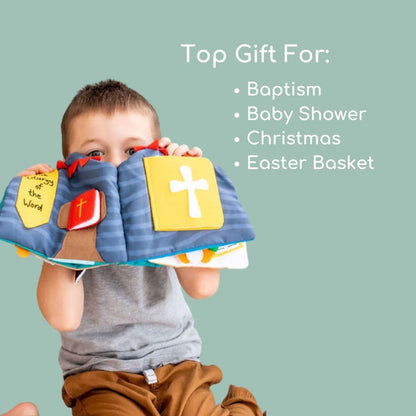 Rosary Quiet Book for Babies and Toddlers - Explore The Mysteries of The Rosary Through Play - Interactive Faith-Based Sensory Learning - Ideal for Family Prayer and Baptism Gifts