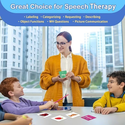 Thick Baby Flash Cards for Toddlers 1-3 Sight Words Flash Cards for Kindergarten，50 First Words Fun Video Flash Cards for Toddlers，Learning Resources Kids Aba Therapy Materials