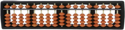 17 Digit Rods Standard Abacus Soroban, Chinese Japanese Calculator Counting Tool Compatible for Kids Toddlers and Adults Plastic