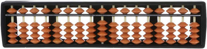 17 Digit Rods Standard Abacus Soroban, Chinese Japanese Calculator Counting Tool Compatible for Kids Toddlers and Adults Plastic