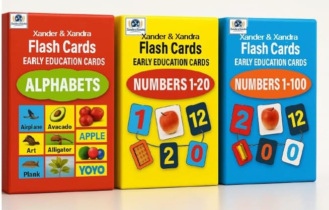 Numbers 1–20 Flash Cards – Durable, Waterproof & Tear-Resistant Learning Cards for Toddlers & Preschool Kids – Single-Sided