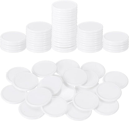 uxcell 100Pcs 0.8 Inch Plastic Poker Chips, Mini Bingo Chips Learning Counters Counting Counters Disks Markers Opaque Game Tokens for Game Play Math Counting, Yellow