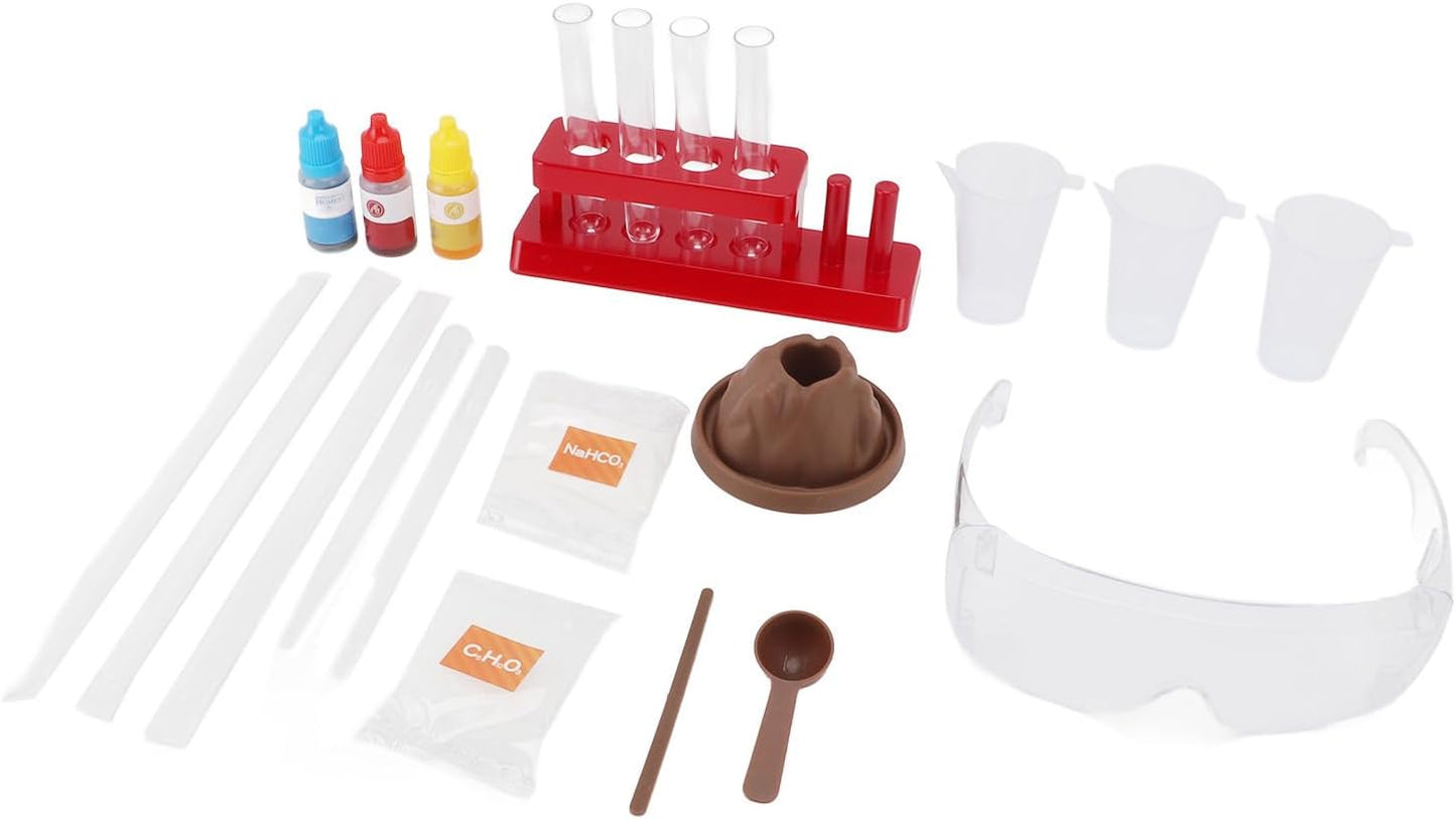 Erupting Volcano Science Kit for Kids, STEM Educational Project with Experiment Materials, Volcano Model & Guide for Boys & Girls Ages 8-12
