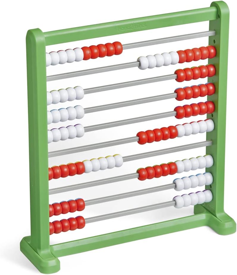 Hand2Mind Color Changing Plastic Abacus, Abacus for Kids, Math Manipulatives, Counting Rack, Educational Toys for Elementary Kids (Set of 1)
