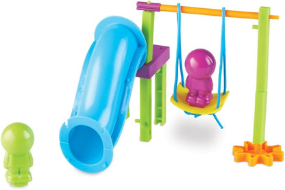 Learning Resources Playground Engineering & Design STEM Set - Kids Games, Building and Construction Gears, Montessori Activities , Critical Thinking Skills, Problem Solving for Boys and Girls