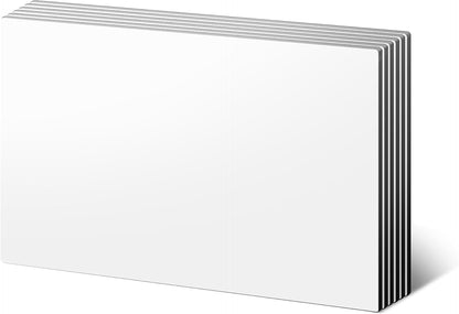 LLPT Dry Erase Magnetic Sheets 6 Packs 5.9” x 8.3” Reusable Washable No Adhesive Trimable Sticker Notes for Refrigerator Desktop Shelf DIY Whiteboard Color White (MSW598)