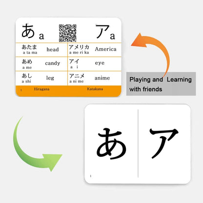 Hiragana and Katakana Syllabary Alphabet Japanese Flash Cards for Beginners - Katakana & Hiragana Flash Cards (Learning Video with Pure Pronunciation) (Classic Edition)