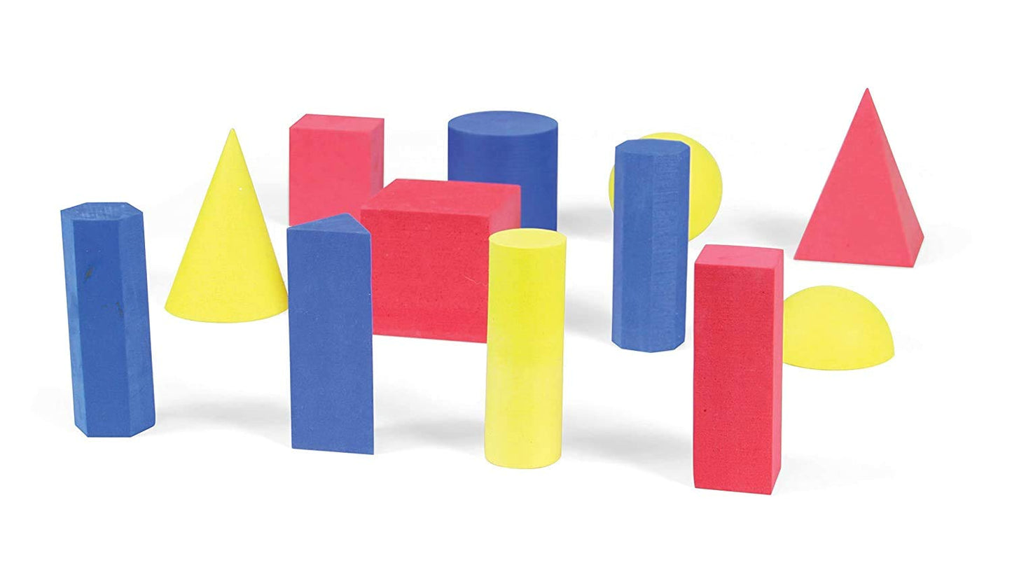 hand2mind ManipuLite GeoSolids, Set of 6