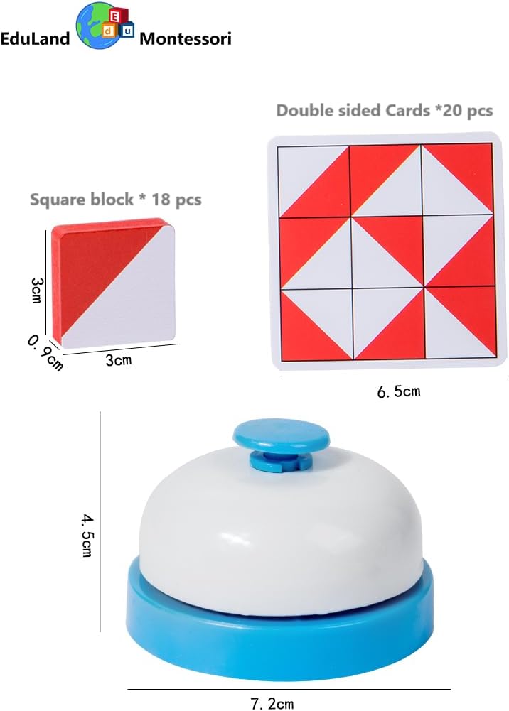 Tile Pattern Battle Game - Educational Puzzles Matching Pattern Road Trip Game - IQ Teasers Toys for Children - Ages 3+