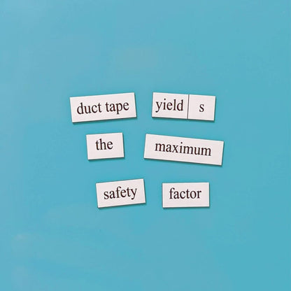 Engineering Word Magnets Kit - Funny Nerdy Poetry Set for College to PhD & Professional Engineers - Ideal Cool Geek Gifts Office Refrigerator-Magnetic White Board - Perfect for STEM Students & Adults