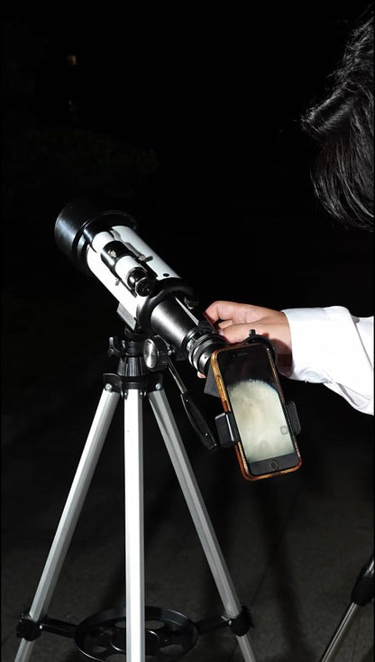 Astronomical Astronomical Telescope 150X High-Powered,Portable with 70mm Aperture (HD Refractor, Tripod, Phone Adapter, and Wireless Remote) Ideal for Stargazing and Space Exploration