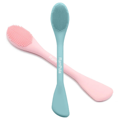 RamPula Silicone Face Mask Brush, Face Scrubber for Gentle Exfoliating & Hairless Moisturizers Applicator Tools for Apply Mud, Clay, Charcoal Mixed Mask, Cream, Lotion