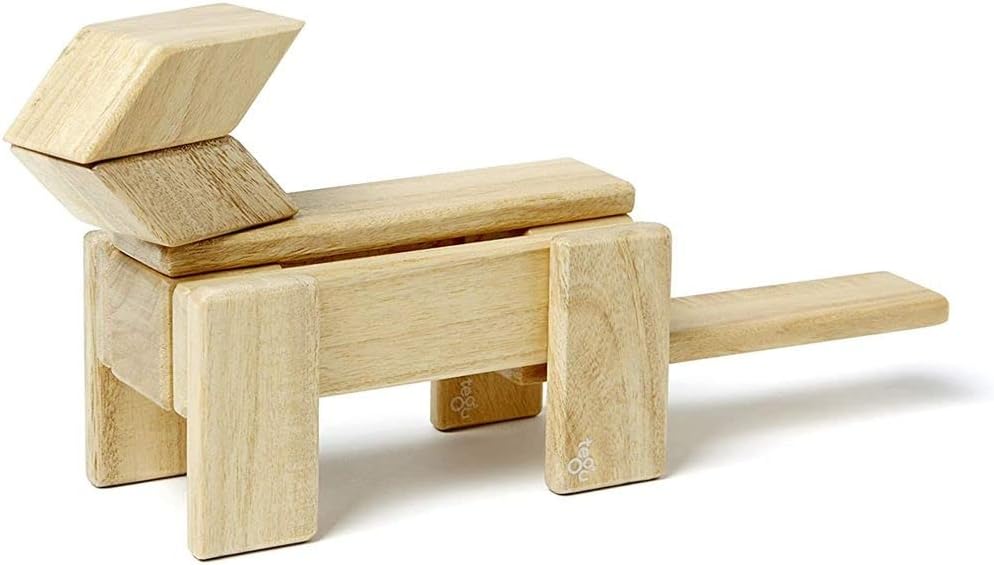 14 Piece Tegu Magnetic Wooden Block Set, Blues