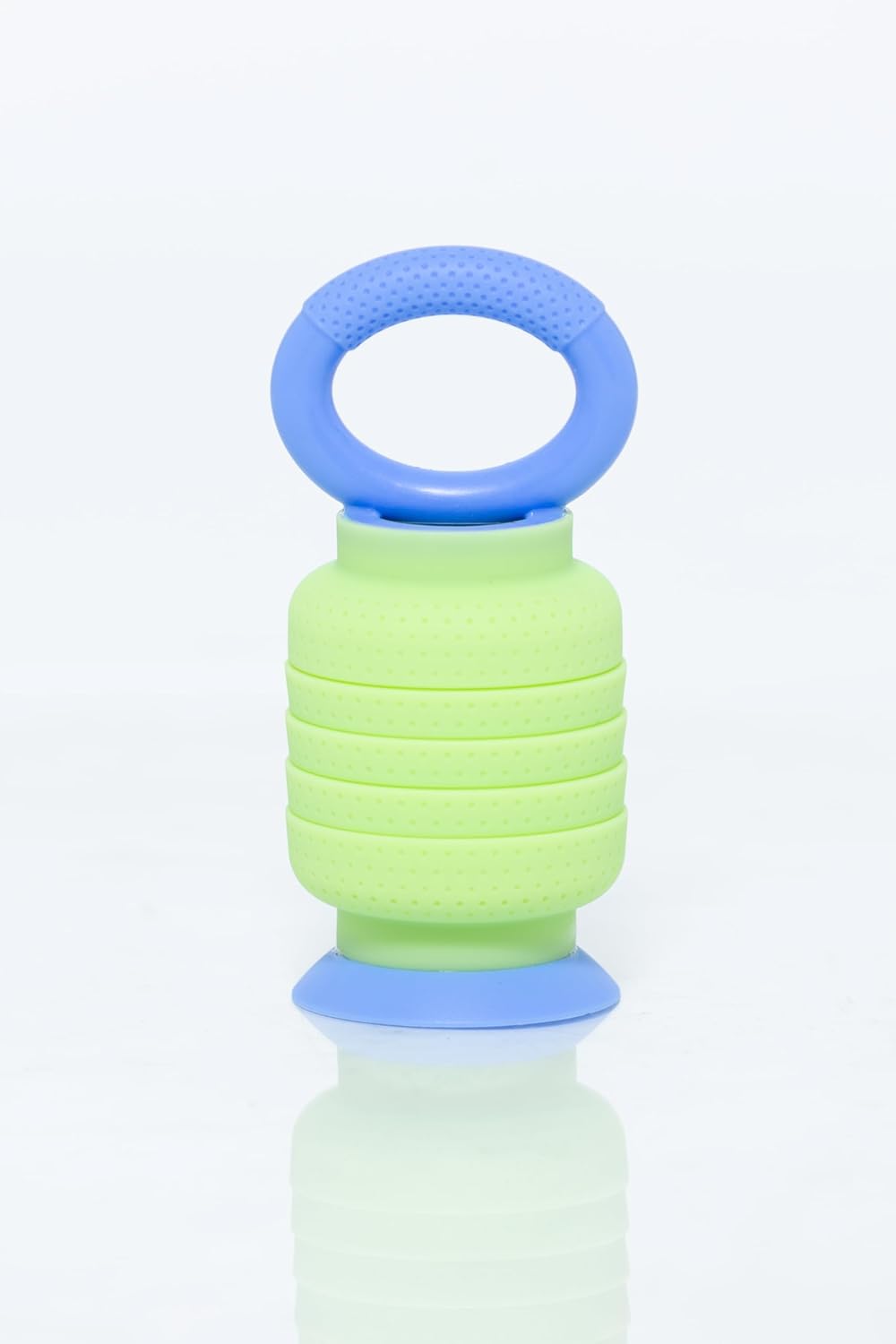 KRUMPLES Plungy Blue Sensory Suction Toy for Ages 10M+ | BPA-Free Silicone Fidget | Promotes Fine Motor Skills | Dishwasher Safe | Ideal Baby and Toddler Gift | Fun for All Ages