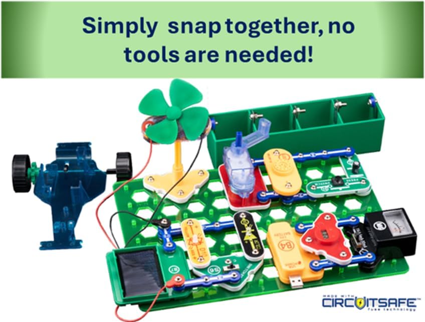 Snap Circuits “Arcade”, Electronics Exploration Kit, Stem Activities for Ages 8+, Full Color Project Manual (SCA-200)