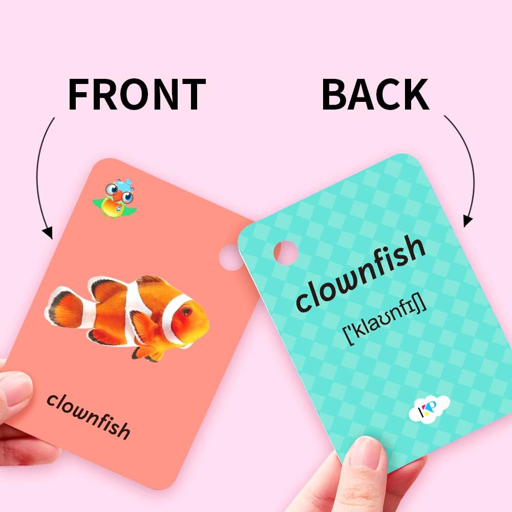 Toddler Number Flash Cards,No.123 Sight Words with Pictures Preschool Kids Flash Cards 28 Pcs with Ring(Number)