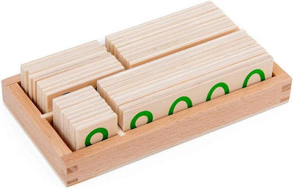 Wooden 1-9000 Number Card Pre- Teaching Aids Motor Skill Activity Gift